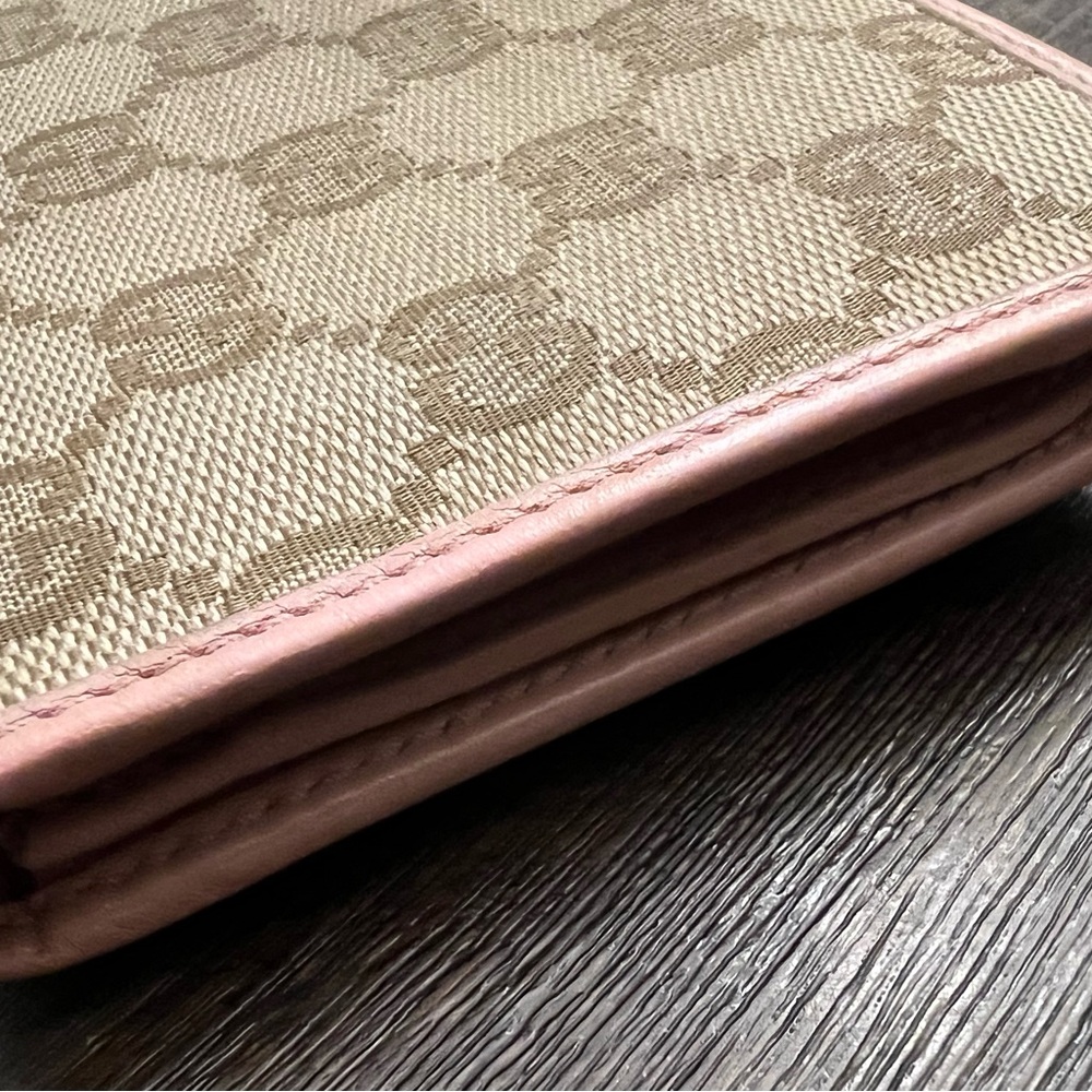 Pre-Loved Gucci Python Canvas Gg Wallet - image 5